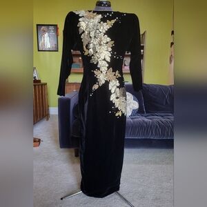 1980s Couture Evening Gown